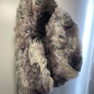 Accessories  Faux Fur Winter Hat Women's Gray Black And White Winter OSFM